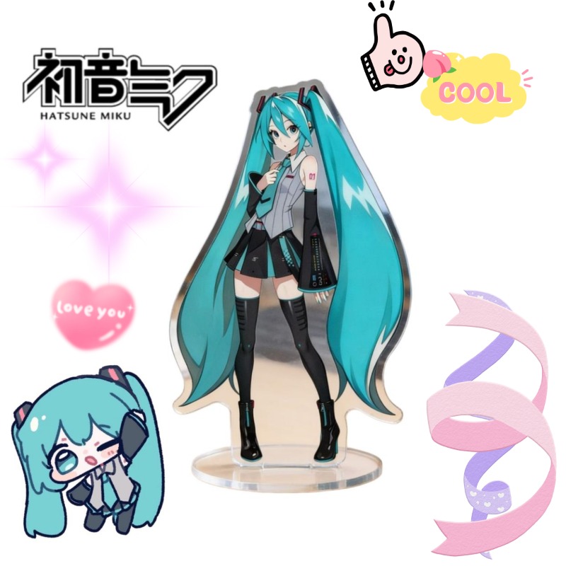 Anime Cosplay Anime - Hatsune Miku 10 cm Akrilik Standı