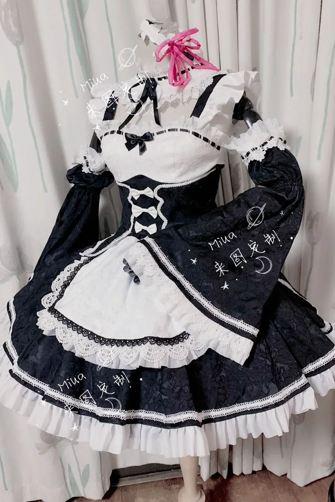 Re Zero Rem Wig - Yeni Anime Hizmetçi Rem Cosplay Kostüm