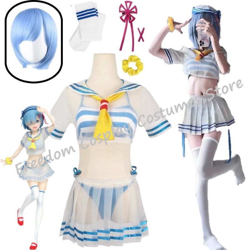 Re Zero Rem Wig - Rem Ram Anime Re: Sıfırdan farklı