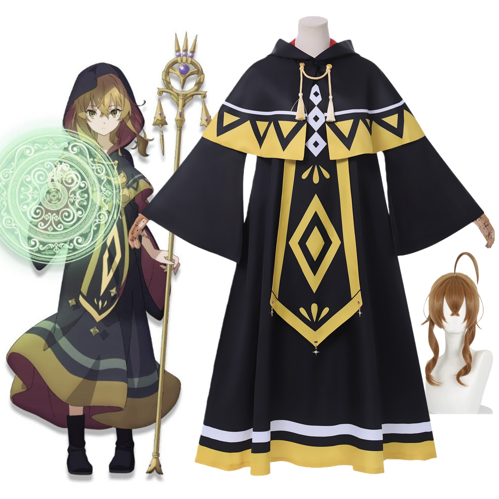 Anime Cosplay Mujer - Anime Sessiz Cadı Gizemleri Monica Everett