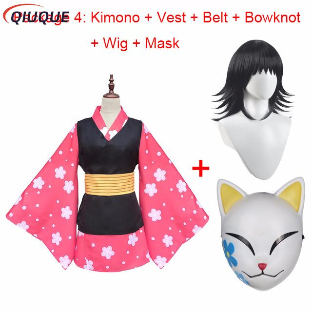 Anime Cosplay Mujer - Makomo Cosplay Kostüm Kimono Üniforma PVC