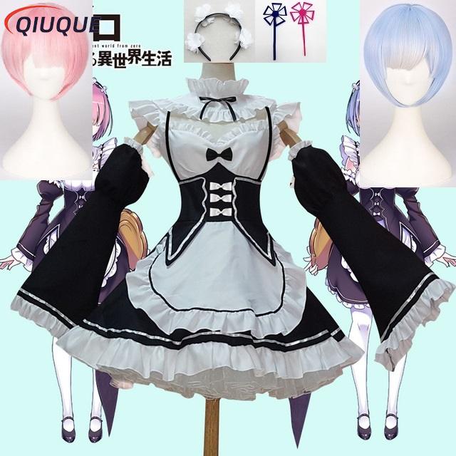 Re Zero Rem Wig - Anime Re: sıfır Kara Hajimeru Isekai