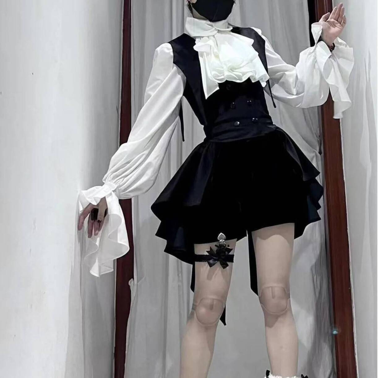 Queen Anime Cosplay - Tatlı Y2k 3 Parça Setleri Kadın