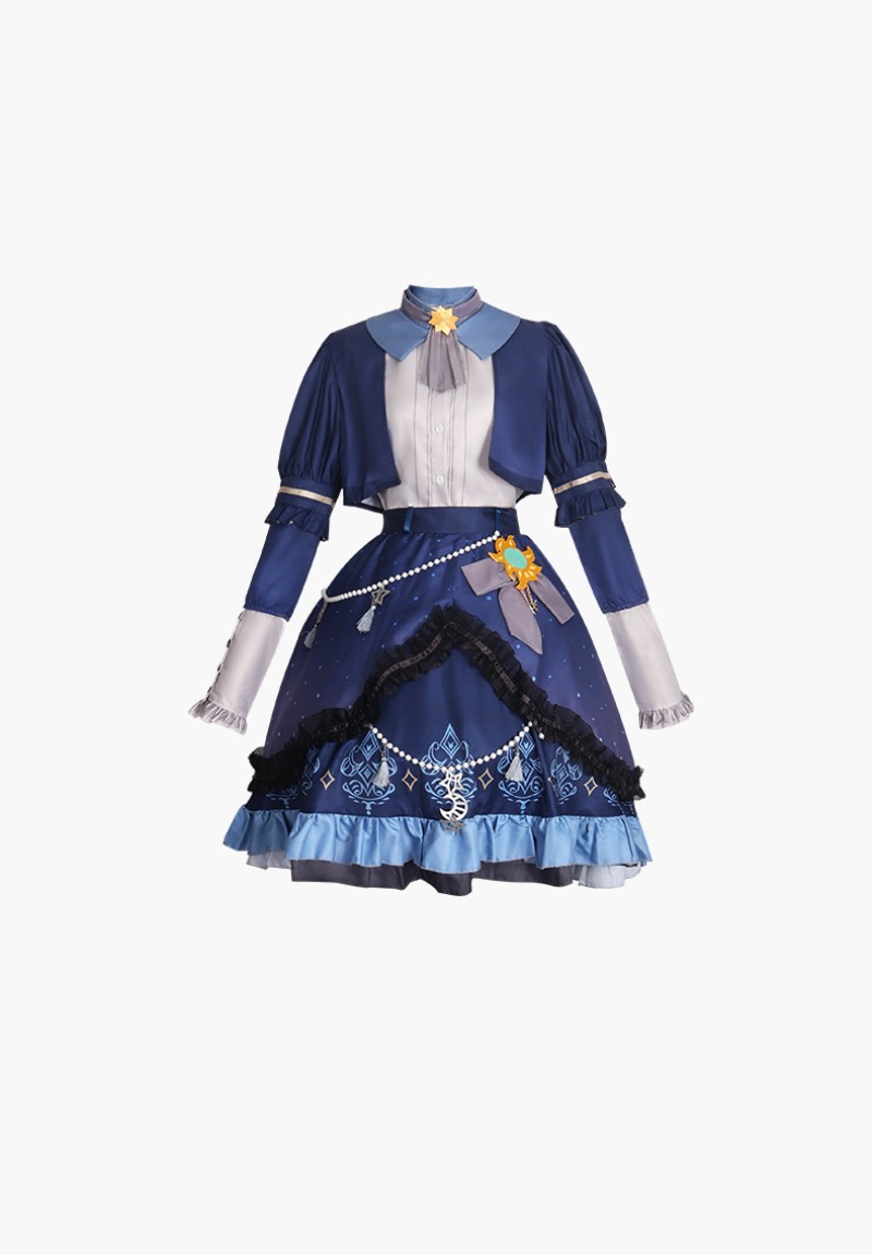 2025 PJSK Yıldız Renkli Elbise - Anime Cosplay Mujer incelemesi ve fiyatı