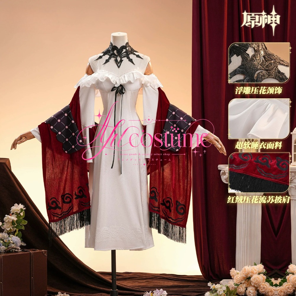 Genshin Impact La Signora Rosa - Anime Cosplay Outfits Female incelemesi ve fiyatı