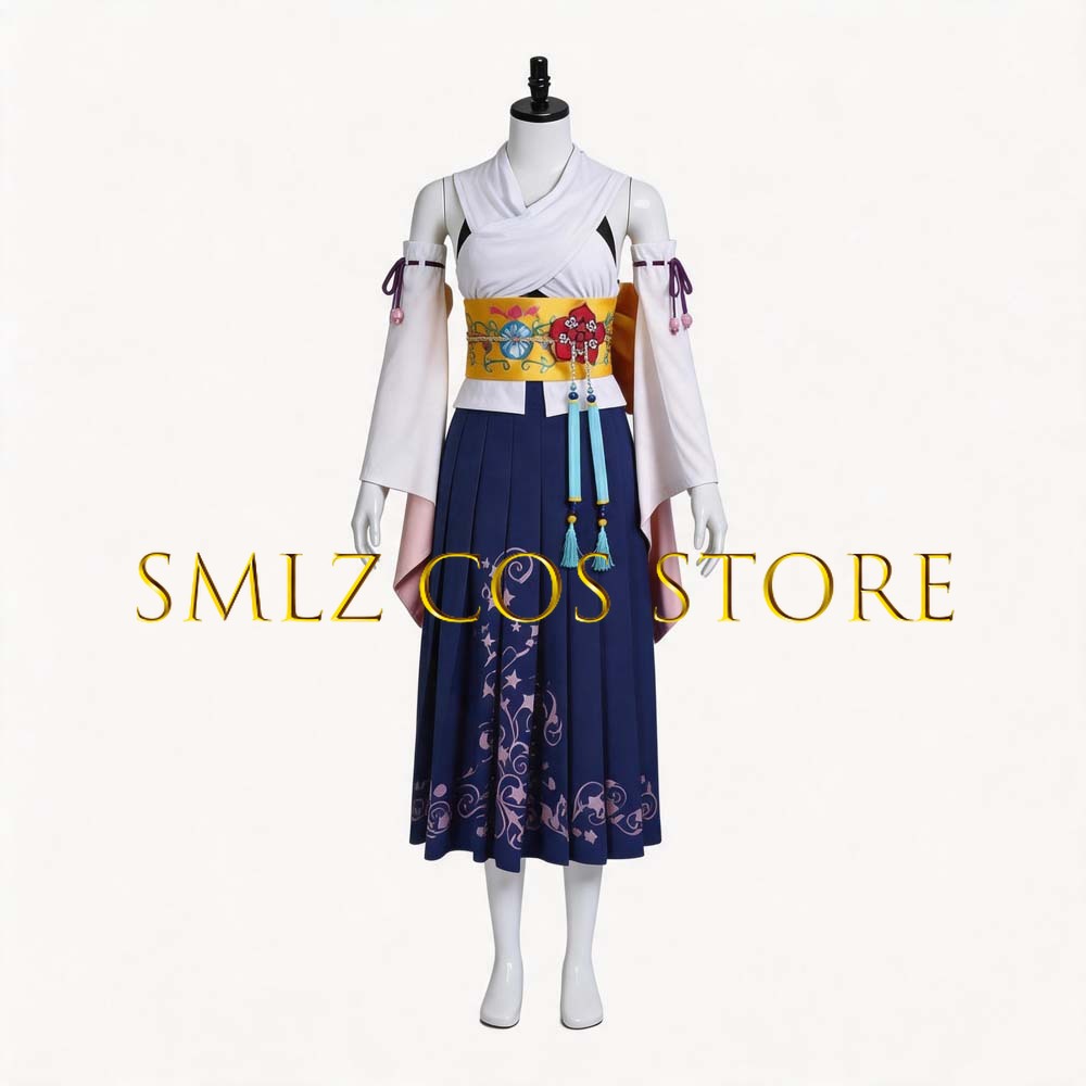 Smlz FFX Yuna Cosplay Anime FF - Anime Cosplay Costumes Female incelemesi ve fiyatı