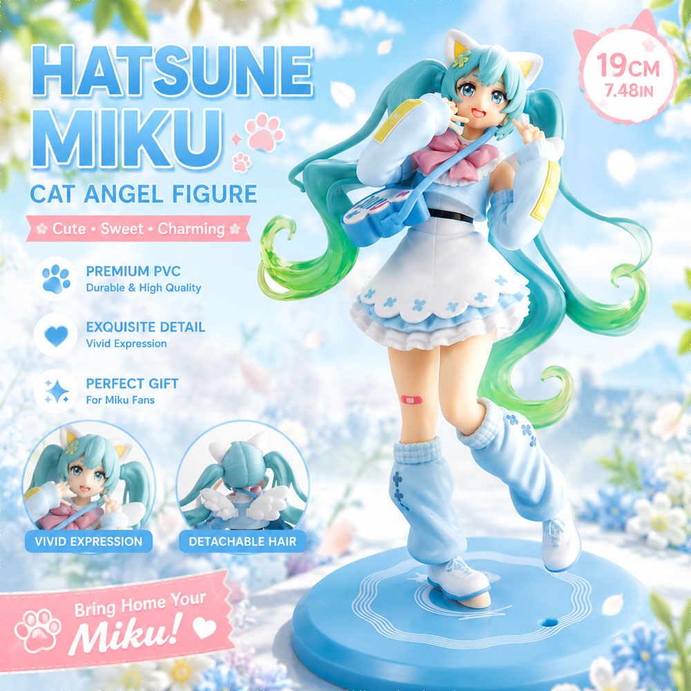 Hatsune Miku Kedi Melek Figürü - Good Smile Company Pop Up Parade incelemesi ve fiyatı