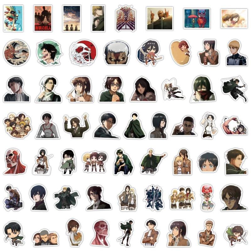 60 adet Titan Anime çıkartmala - Anime Cosplay Cute incelemesi ve fiyatı