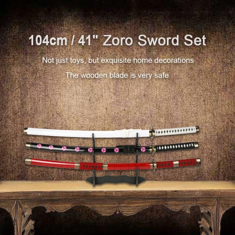 2026 3 adet Roronoa Zoro Kılıç - Cosplay Anime Zoro incelemesi ve fiyatı
